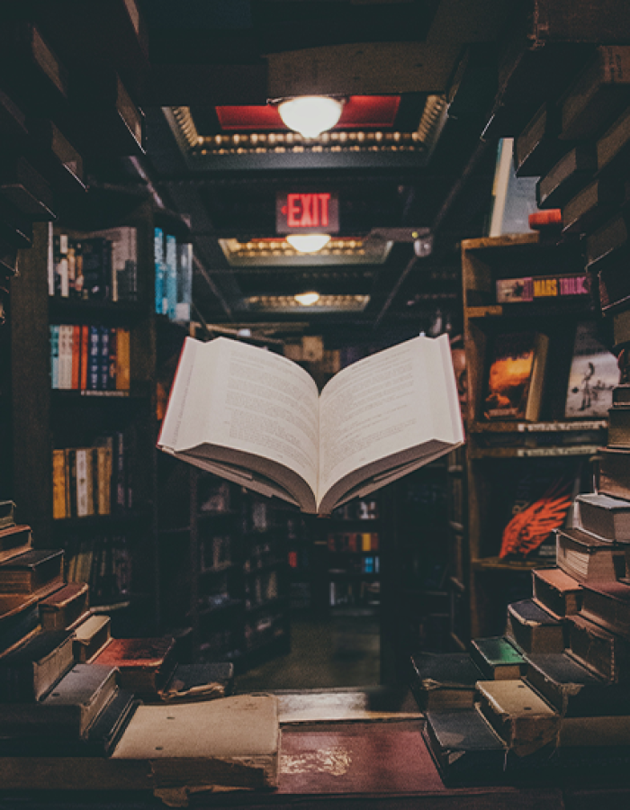 catalogue page fiction section image